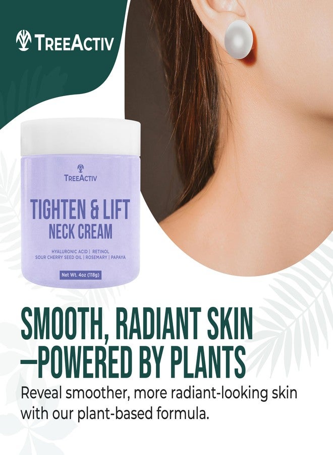 تري أكتيف كريم شد الرقبة بحمض الهيالورونيك والكولاجين وزبدة الكوبواكو، كريم شد ورفع الرقبة للتجاعيد وترهل الجلد، كريم مرطب ومنعم لبشرة أكثر نعومة (113 مل) - Image 3